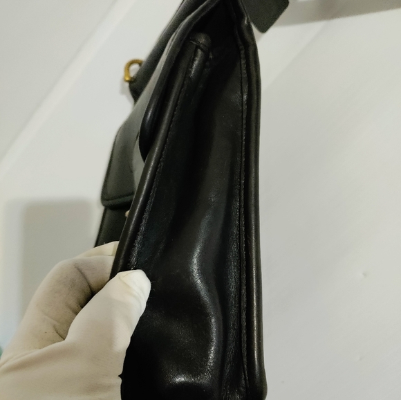 Vintage Coach Murphy Willis Turnlock Smooth Leather Crossbody Bag 9930 - Picture 8 of 16